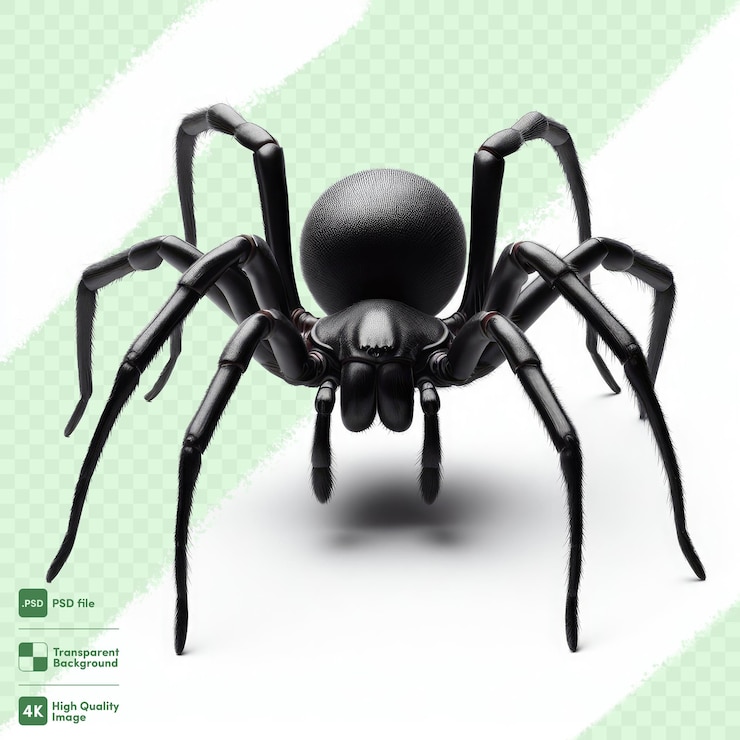 PSD el fondo transparente de la araña psd