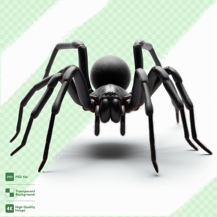 PSD el fondo transparente de la araña psd