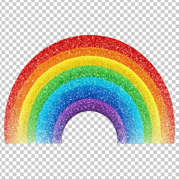 PSD el fondo transparente del arco iris brillante