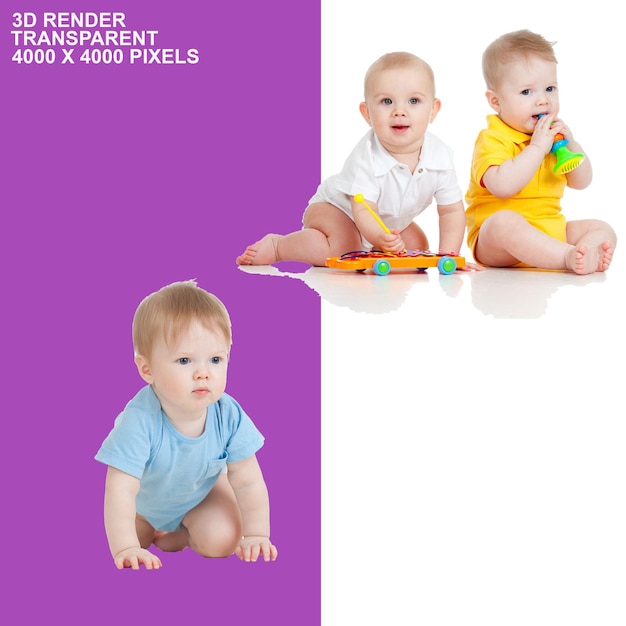 Fondo transparente para bebés