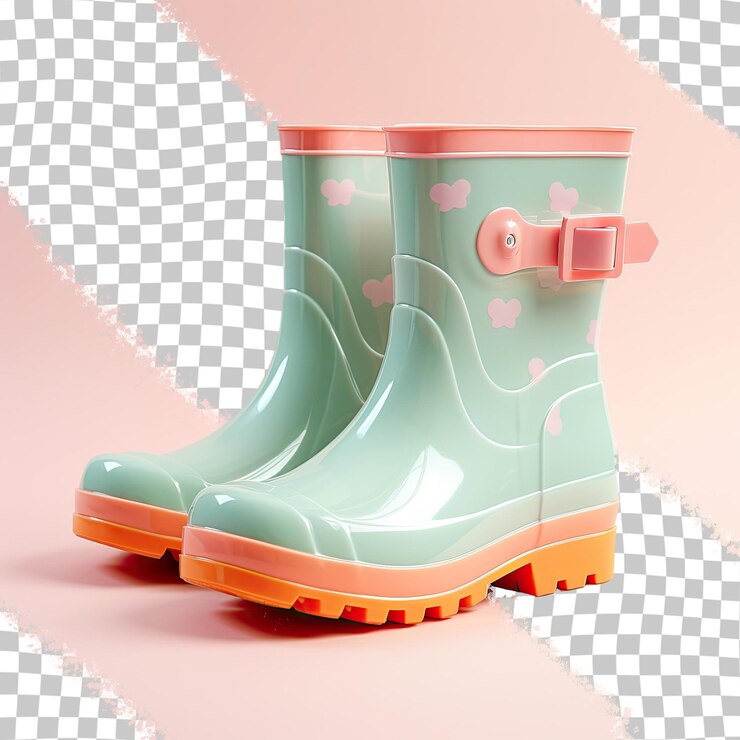 PSD fondo transparente botas de goma