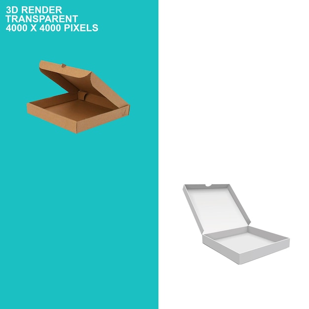 Fondo transparente de la caja de envase
