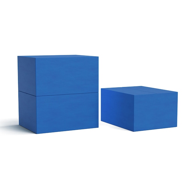 Fondo transparente de caja ondulada azul