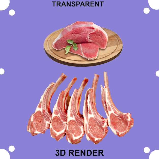 El fondo transparente de la carne asada de res