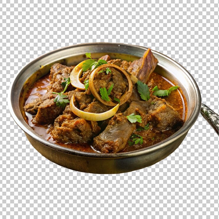 PSD el fondo transparente de la carne de cordero