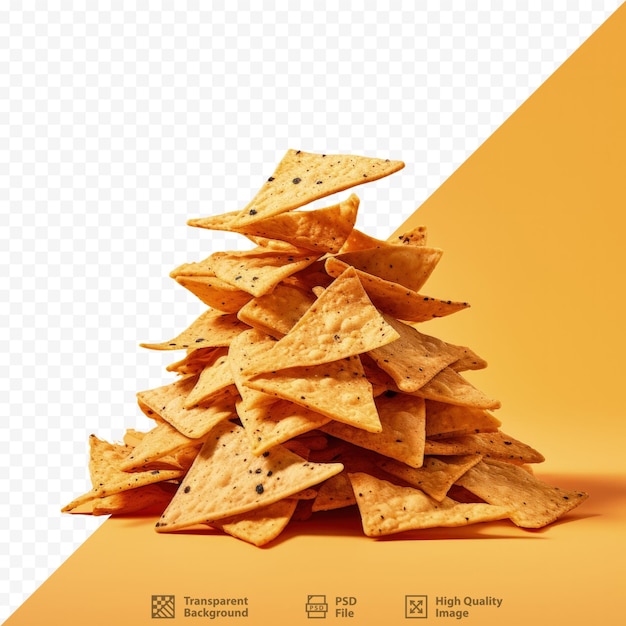PSD fondo transparente con chips de nacho