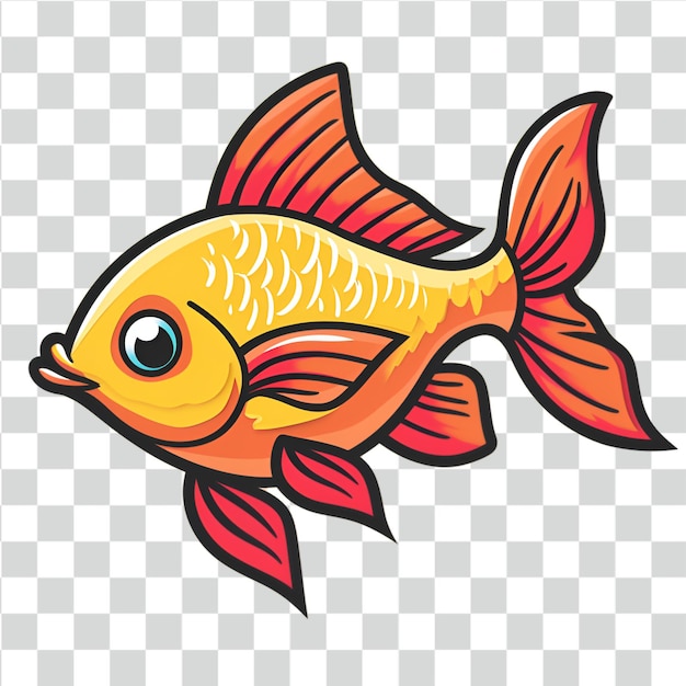 El fondo transparente del clipart de los peces psd