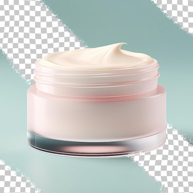 PSD fondo transparente crema facial aislada