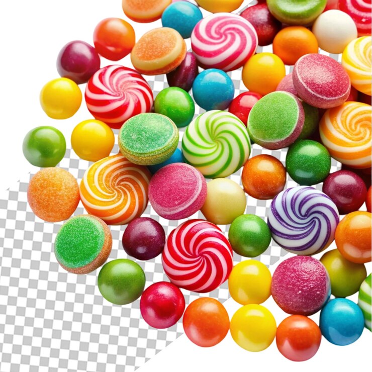 PSD fondo transparente de dulces