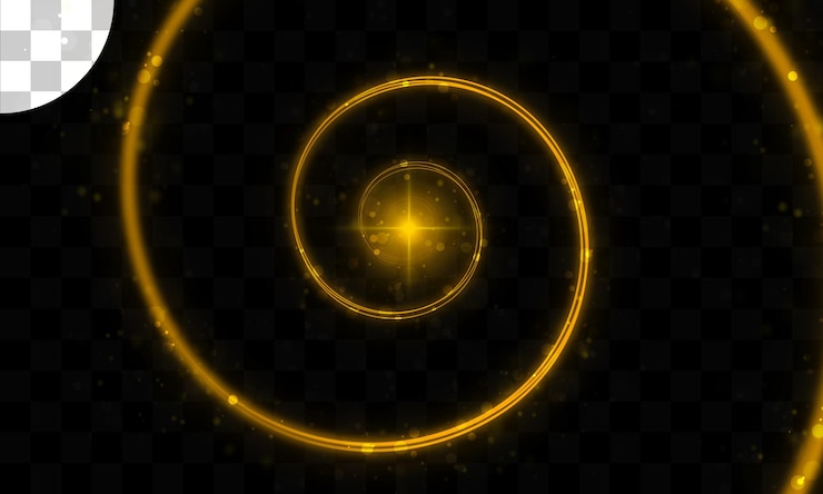 PSD fondo transparente de efecto de luces