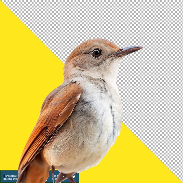 PSD el fondo transparente de elegant nightingale en png y en psd