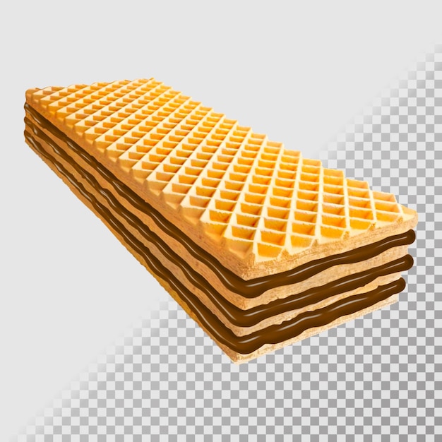 El fondo transparente es el sabor de la crema de obleas.