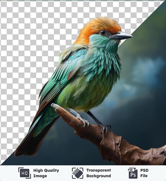 Fondo transparente con fotografía realista aislada ornitólogo observando aves