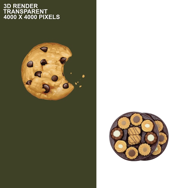 El fondo transparente de las galletas