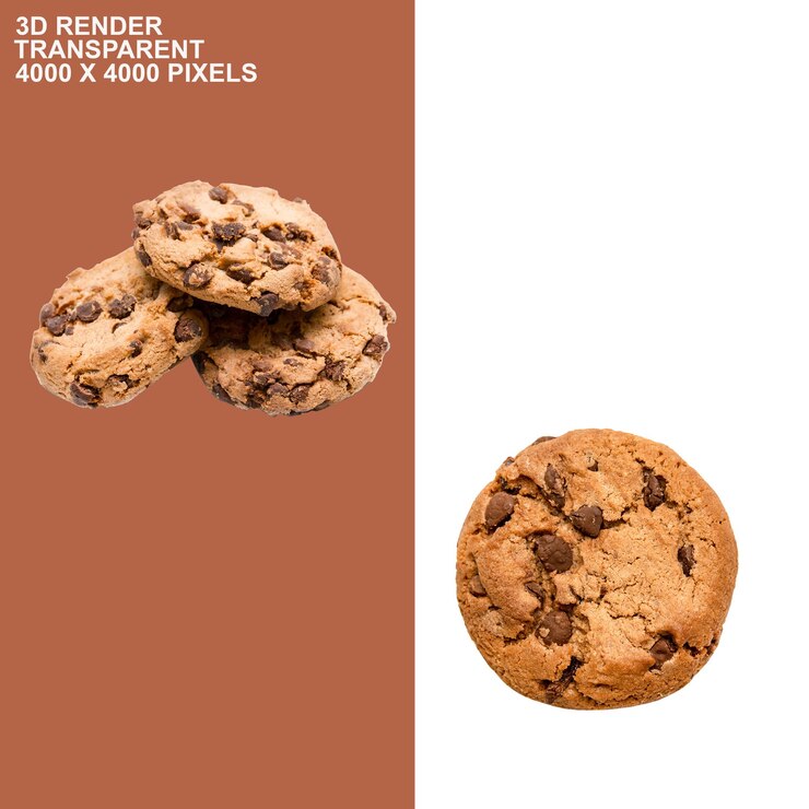 PSD el fondo transparente de las galletas