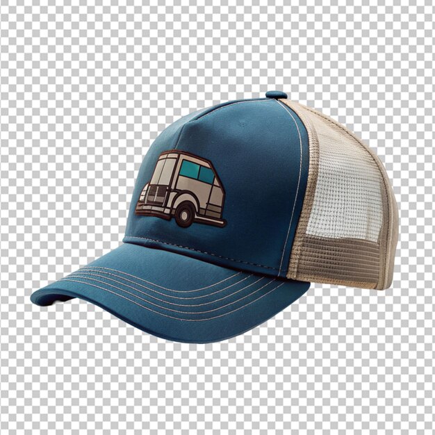 Fondo transparente de la gorra del camión