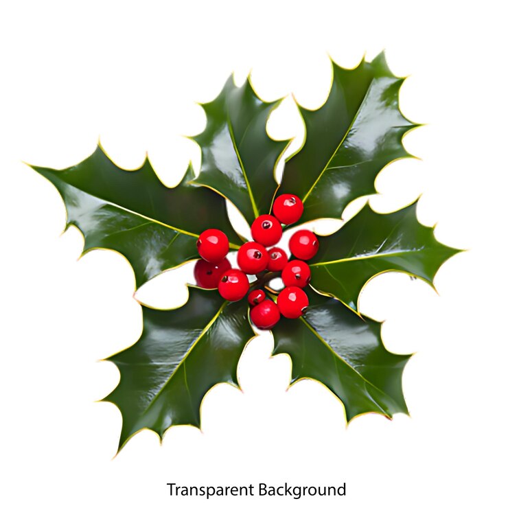 PSD fondo transparente de la hoja de miel de navidad