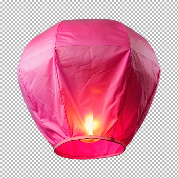 PSD el fondo transparente de la linterna del cielo china
