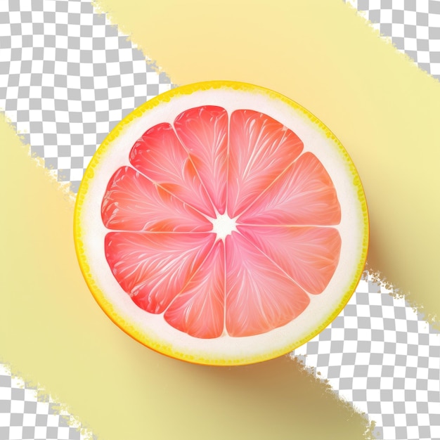 PSD fondo transparente con mitad de cítricos dulces aislados
