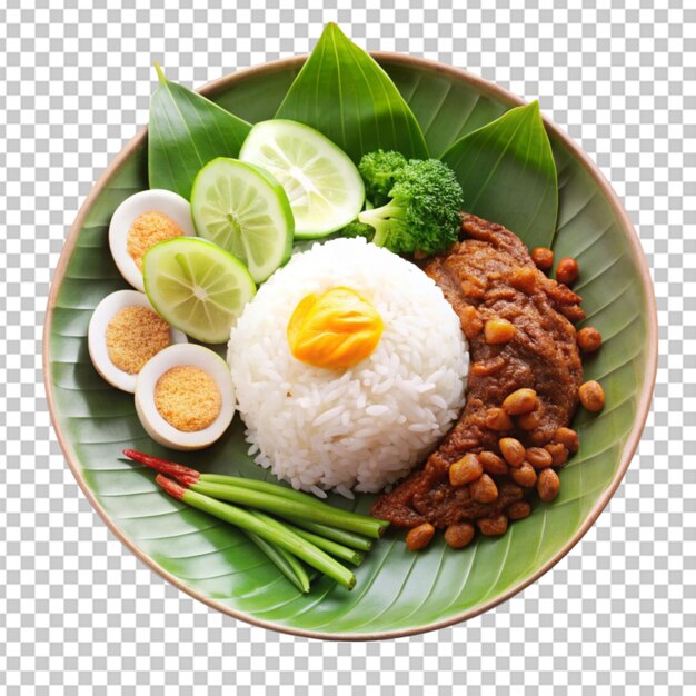 PSD el fondo transparente de nasi lemak