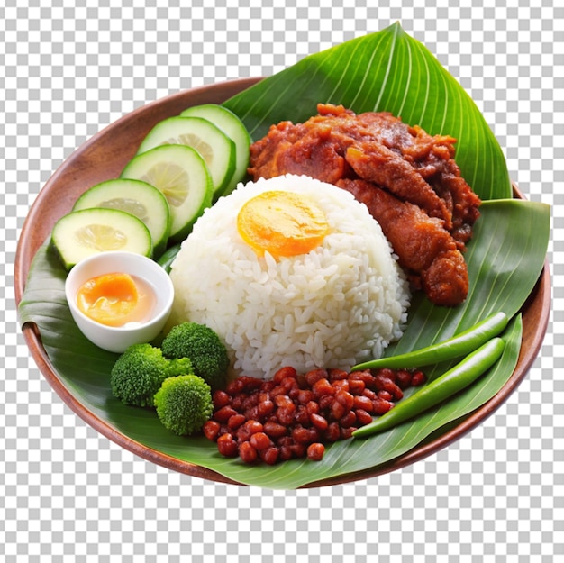 PSD el fondo transparente de nasi lemak