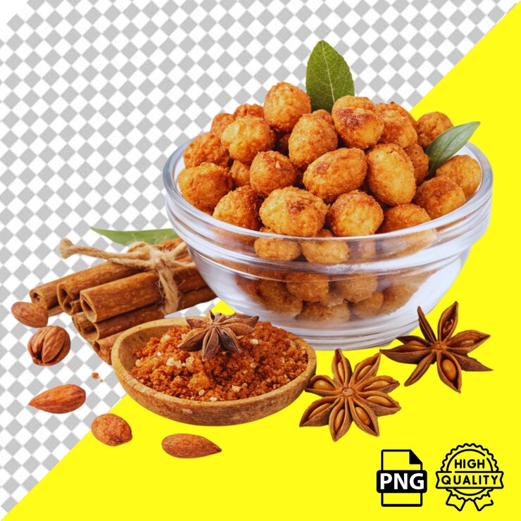 PSD el fondo transparente de las nueces