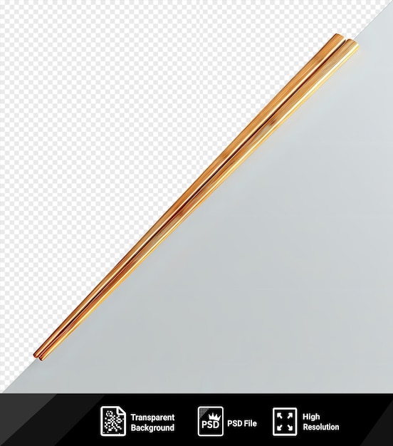 PSD fondo transparente con palillos de madera aislados maqueta en un fondo aislado png