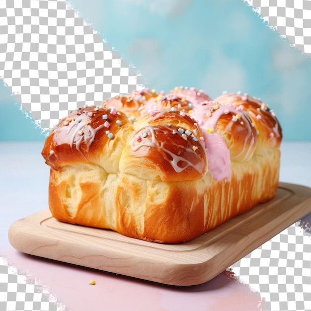 PSD fondo transparente con un pan dulce