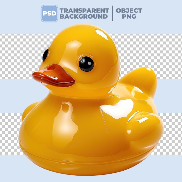 PSD el fondo transparente del pato de goma png es un psd.