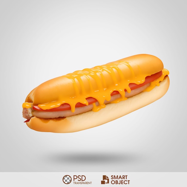 Fondo transparente de perrito caliente PSD