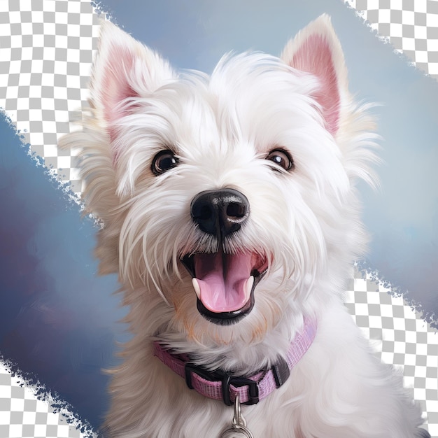 PSD fondo transparente de perro de westie