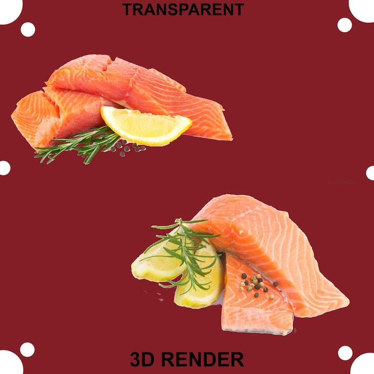 PSD fondo transparente de pescado frito
