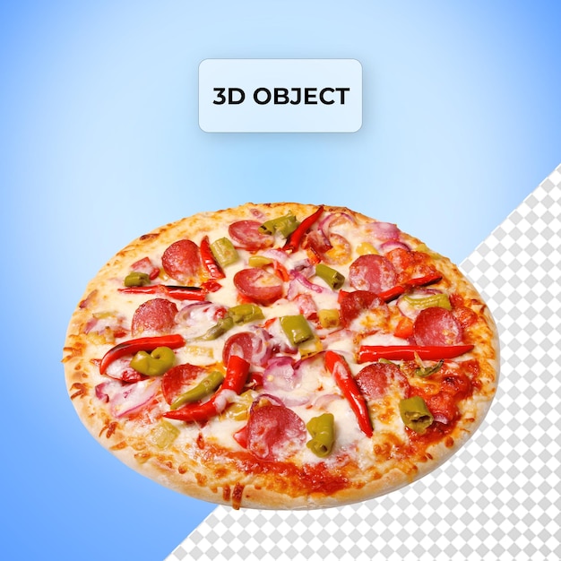 El fondo transparente de la pizza psd png