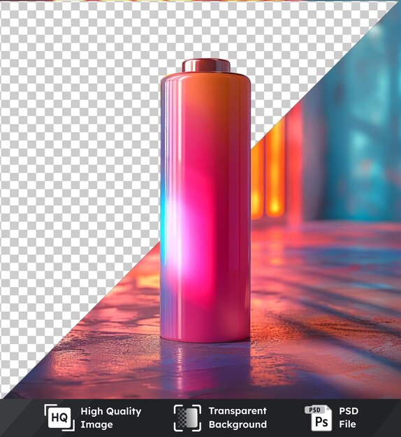 PSD fondo transparente psd batería de celda seca en la mesa