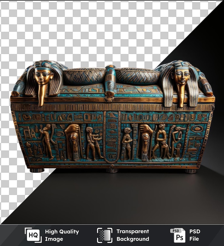 PSD fondo transparente psd fotográfico realista egiptólogo _ s sarcófago antiguo egipto