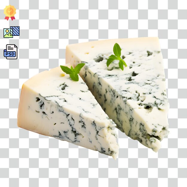 PSD fondo transparente de queso azul