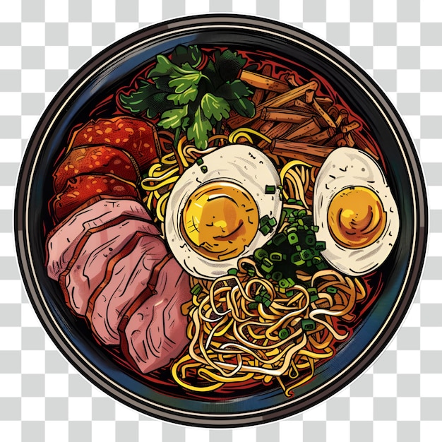 PSD el fondo transparente del ramen