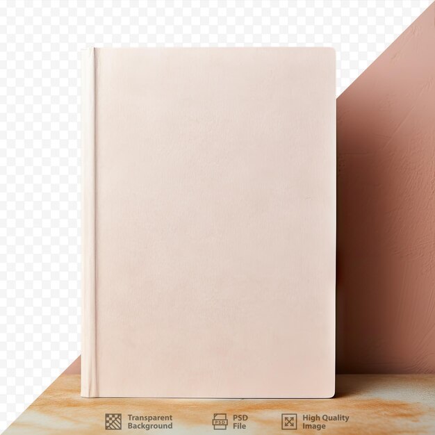 PSD fondo transparente reciclado con cubierta en blanco para libro de fotos