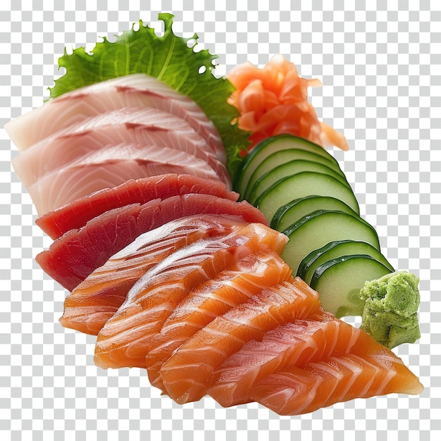 PSD fondo transparente de sashimi