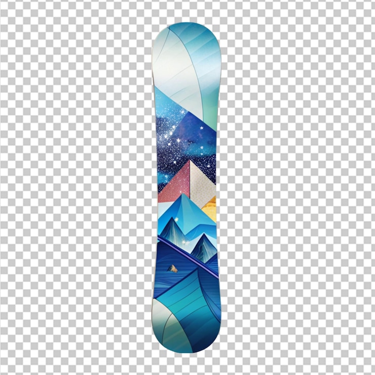 PSD fondo transparente para snowboard
