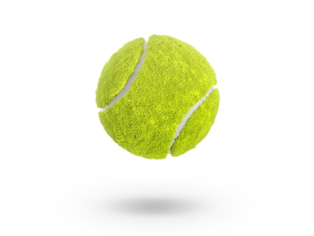 Fondo transparente de una sola pelota de tenis