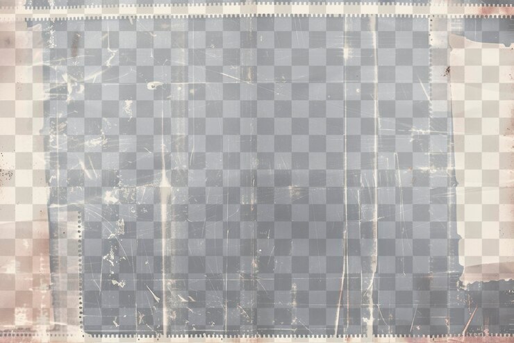 PSD el fondo transparente de la superposición de la textura de la pintura png de la tira de película vintage grunge