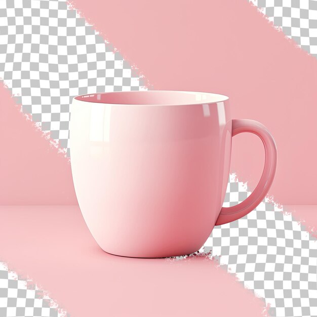 PSD fondo transparente con taza de café vacía