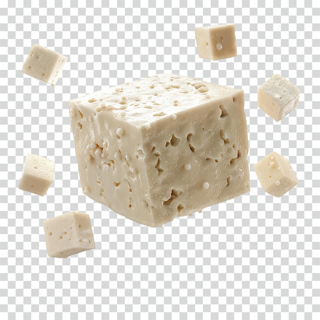 PSD fondo transparente de tofu flotante