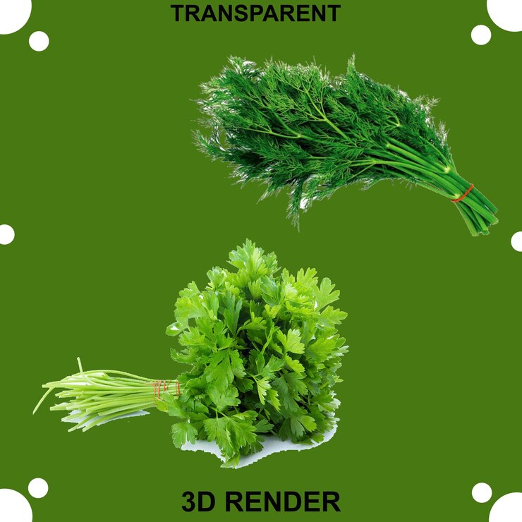 PSD fondo transparente de vegetales frescos