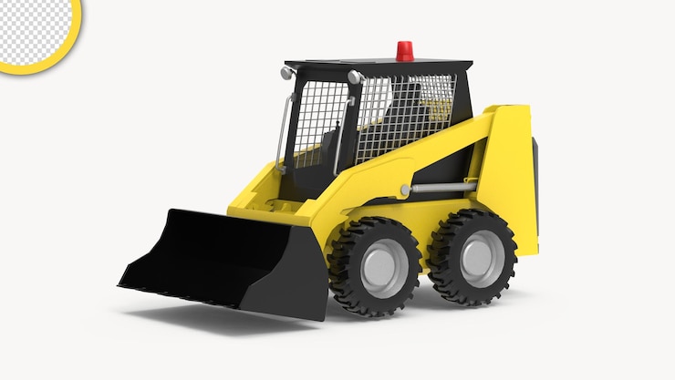 PSD fondo trasparente della macchina da costruzione jcb