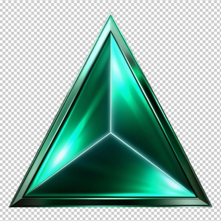 PSD fondo de triángulo abstracto de jade negro invertido verde