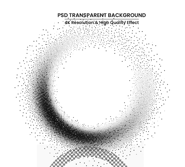 PSD fondo de vector punteado abstracto efecto de trama de semitonos