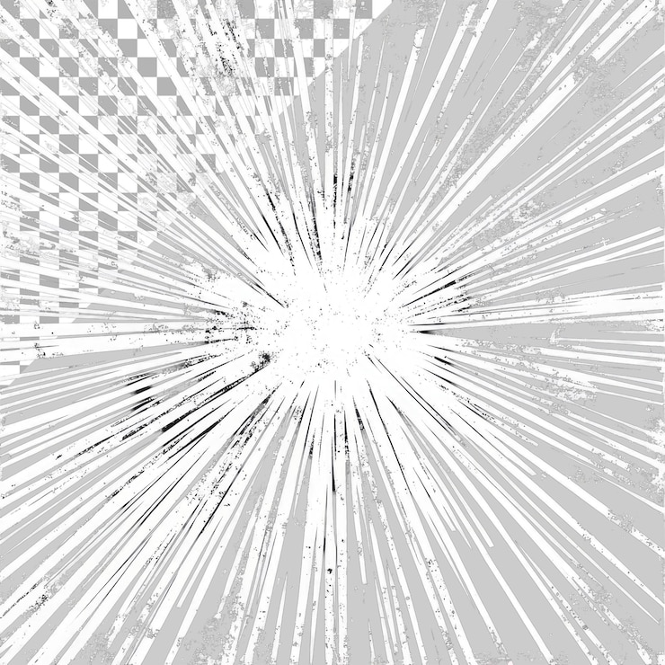 PSD fondo vectorial blanco y negro de rayos o líneas que irradian desde el centro que se asemejan