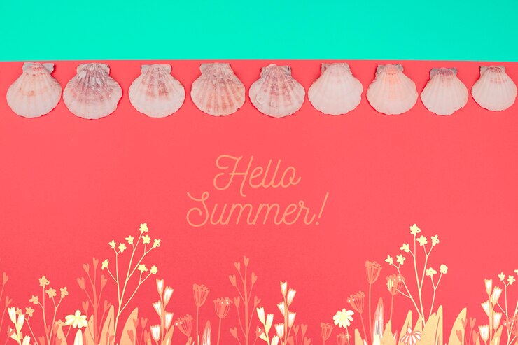 PSD fondo de verano en el coral vivo